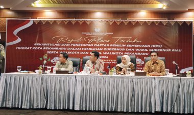KPU Pekanbaru Tetapkan DPS Pemilihan 2024 Sebanyak 789.236 Pemilih