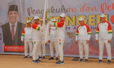 Siapkan Bonus Rp24 Miliar, Pj Gubernur Riau Rahman Hadi Lepas Kontingen PON XXI Aceh-Sumut