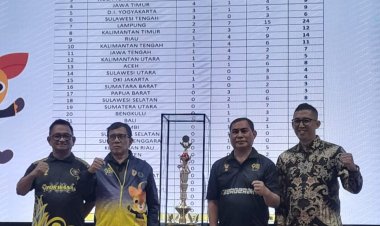 Porwanas XIV Banjarmasin Berakhir, Riau Raih 14 Medali, Ketua Umum PWI Hendry Ch Bangun: Kalsel Juara Umum