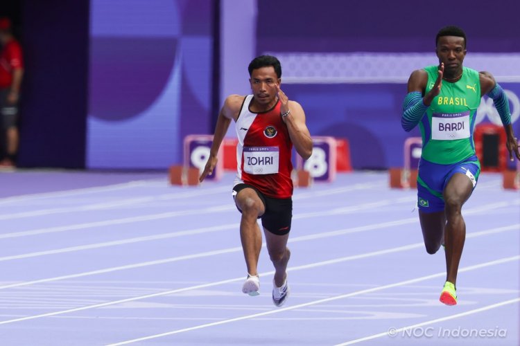 Olimpiade Paris 2024, Lalu Muhammad Zohri Terhenti di Babak Pertama Nomor Lari 100 Meter Putra