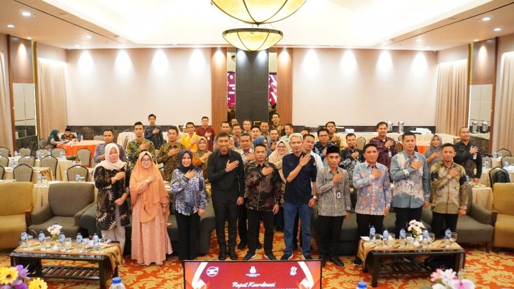 KPU Riau Gelar Rakor Persiapan Pencalonan Pilkada Serentak Tahun 2024