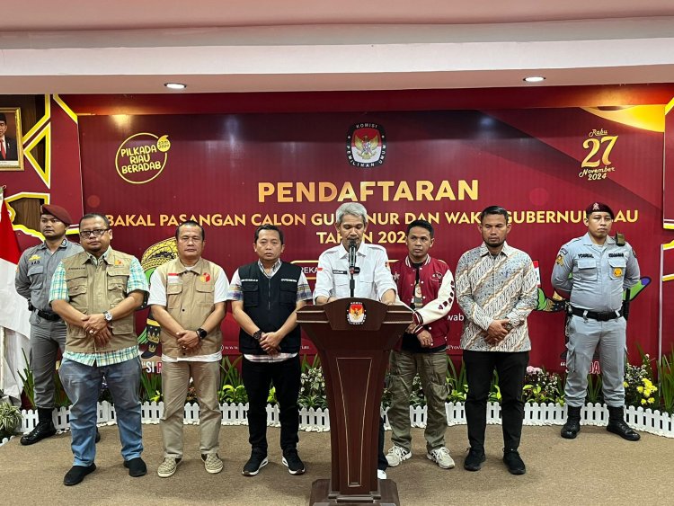 Pendaftaran Ditutup, KPU Riau Umumkan 43 Pabaslon yang Mendaftar untuk Provinsi dan Kabupaten/Kota