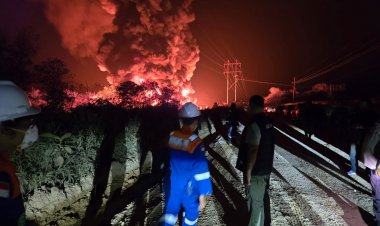 Tiga Kolam Vite Minyak Mentah PT Bumi Siak Pusako Terbakar, Polisi Selidiki Penyebab Kebakaran