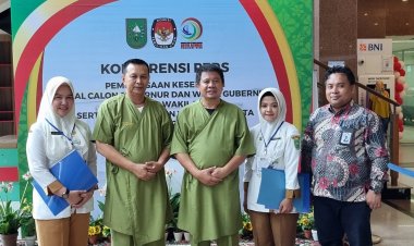 Pasangan Balon Bupati dan Wabup Rohul Indra Gunawan-Abdul Haris Ikuti Tes Kesehatan dan Psikologi