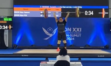 PON XXI Aceh-Sumut 2024, Maharani Lifter Putri Riau Raih Medali Perak di Kelas 67 Kg