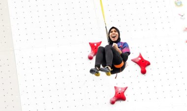 Pecahkan Rekor di PON XXI Aceh-Sumut 2024, Rajiah Sallsabillah Atlet Panjat Tebing Asal Banten Raih Emas