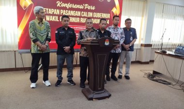 KPU Riau Tetapkan Tiga Paslon Gubernur dan Wakil Gubernur Riau Pemilihan 2024