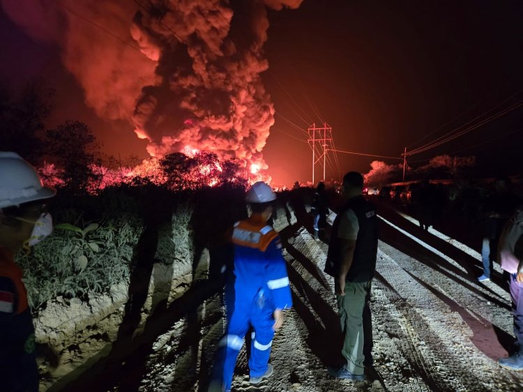 Tiga Kolam Vite Minyak Mentah PT Bumi Siak Pusako Terbakar, Polisi Selidiki Penyebab Kebakaran