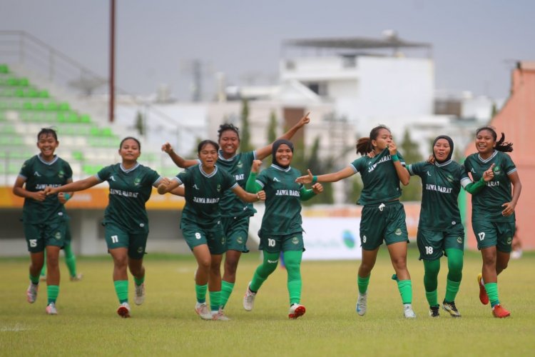 Lolos ke Semifinal Sepak Bola Putri PON XXI Aceh-Sumut, Tim Sepak Bola Putri Jawa Barat Kalahkan Babel 1-0