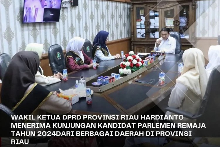 DPRD Riau Terima Audiensi Kandidat Parlemen Remaja 2024,