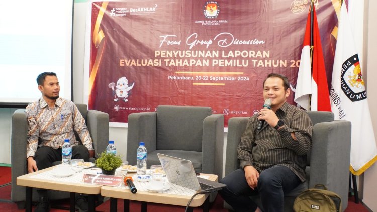 KPU Riau gelar FGD Penyusunan Laporan Evaluasi Tahapan Pemilu 2024