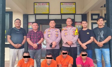 Meresahkan, Komplotan Pencuri Sapi di Rohul Ditangkap Polsek Rambah Samo