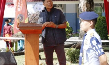 Ketua Komisi V DPRD Provinsi Riau Hadiri LKBB Komando 2024 di SMA Negeri Plus, Indra Gunawan Eet: Salurkan Bakat Positif