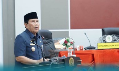 Bupati Rokan Hulu H Sukiman Sampaikan LPJ APBD Tahun 2023, Laporan Keuangan Telah Diaudit BPK RI
