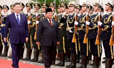 Presiden RI Prabowo Subianto Disambut Presiden China Xi Jinping dengan Upacara Kenegaraan