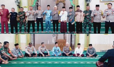 Kapolsek Tandun Iptu Lof Lasri Nosa Cooling System di Masjid Raya Ubudiyah
