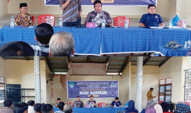 Anggota DPRD Rohul Budi Darman Reses di Desa Bono Tapung