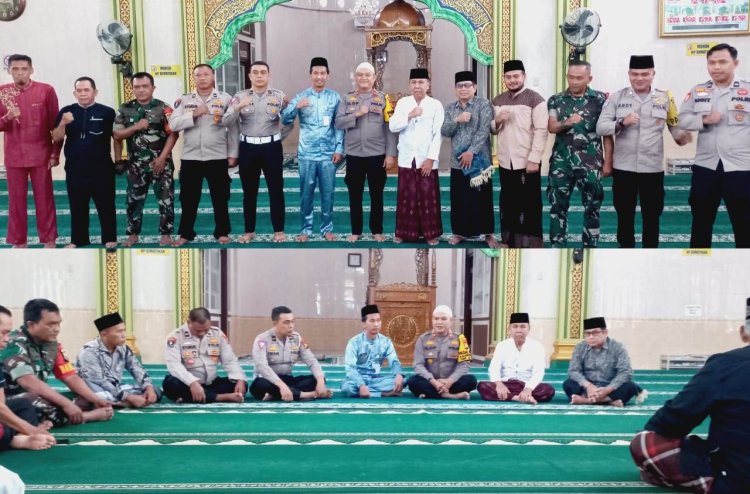 Kapolsek Tandun Iptu Lof Lasri Nosa Cooling System di Masjid Raya Ubudiyah