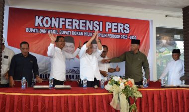 Pasangan Bupati dan Wakil Bupati Rokan Hilir Terpilih Siapkan Tim Transisi