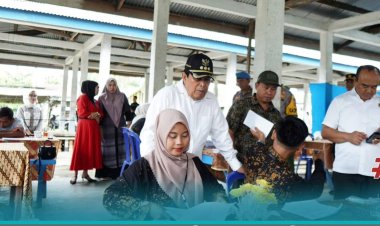 Bupati Rohul Safari ke TPS Pantau Pemungutan Suara