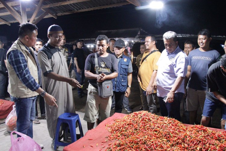 Jelang Natal dan Tahun Baru 2025, Pj Wali Kota Pekanbaru Monitoring Pasokan dan Harga Pangan di Pasar Induk AKAP Payung Sekaki