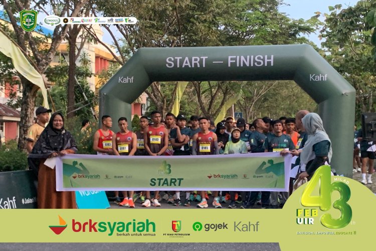 FEB UIR Sukses Gelar Fun Run sempena Milad ke-43