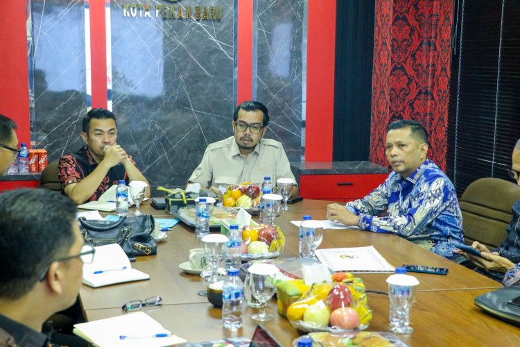 Pimpinan DPRD Kota Pekanbaru Sambut Kunjungan Pj Walikota Pekanbaru Risnandar Mahiwa