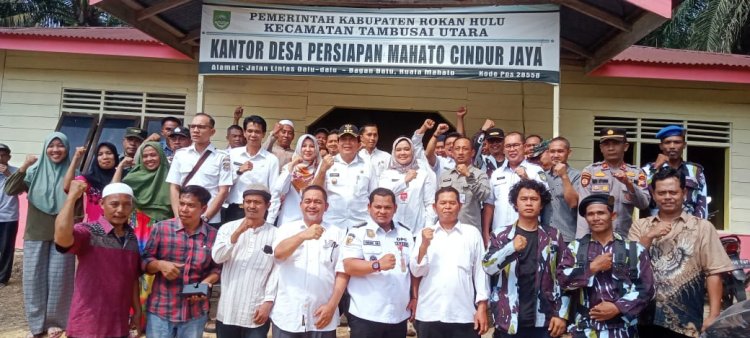 Bawa Tim Verifikasi Desa, Bupati Rohul Sukiman Kunjungi Sejumlah Desa di Kecamatan Tambusai Utara