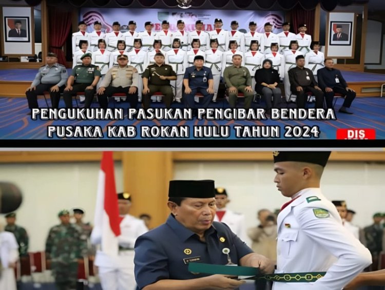 Bupati Rohul Kukuhkan Tim Paskibra HUT RI ke-79 Tahun 2024