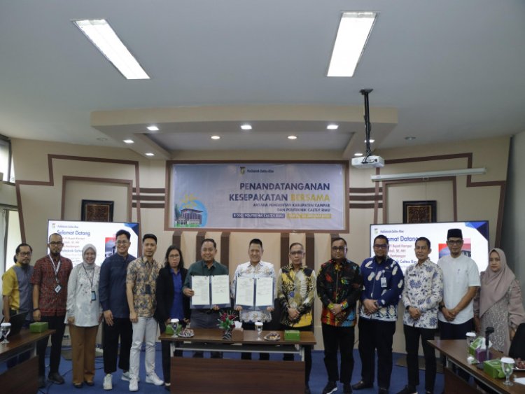 Pj Bupati Kampar dan Politeknik Caltex Riau Tandatangani MoU