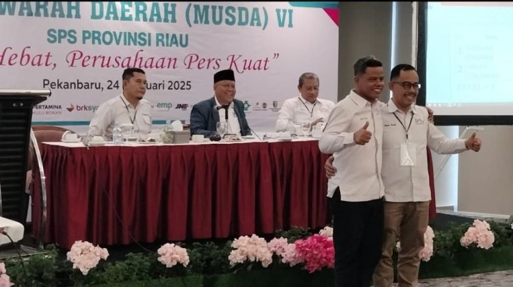 Saidul Tombang Terpilih Sebagai Ketua SPS Riau Periode 2025-2030, Kalahkan Asmawi Ibrahim