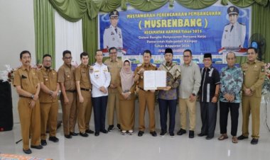 Wakil Ketua DPRD Kampar Zulfan Azmi Hadiri Musrenbangcam Kampar,  Soroti Jalan Desa Ranah Singkuang