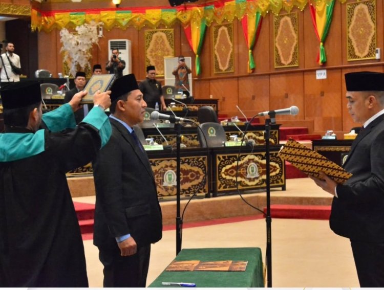 Ketua DPRD Riau Lantik Sumardany Sebagai  Anggota Dewan PAW Sisa Masa Jabatan 2024-2029