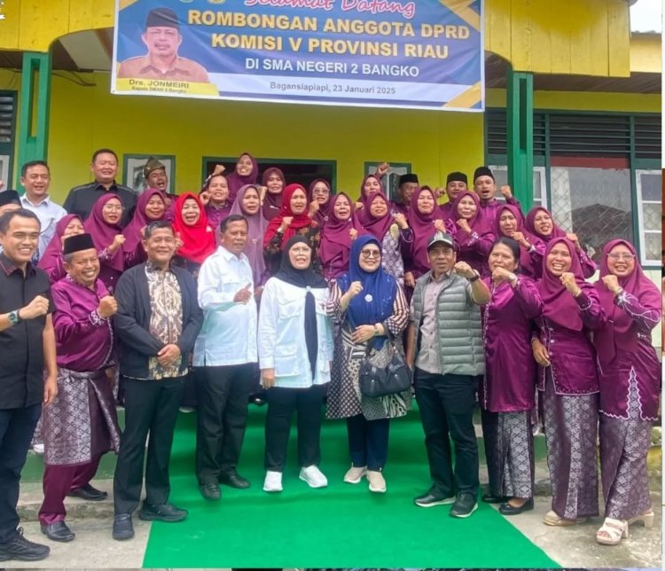 Komisi V DPRD Riau Kuntil ke SMA Negeri 2 Bangko