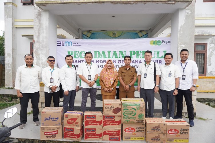 Pegadaian Kanwil Pekanbaru Salurkan Bantuan untuk Masyarakat Terdampak Banjir