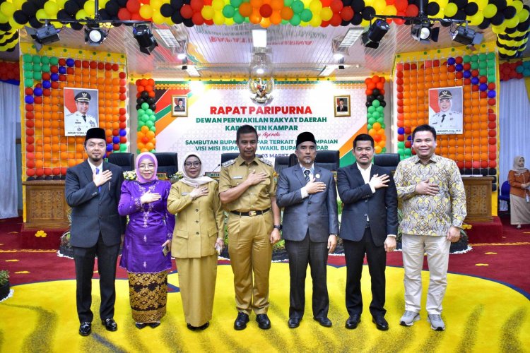 DPRD Kampar Paripurna Istimewa Pidato Pertama Bupati Kampar 