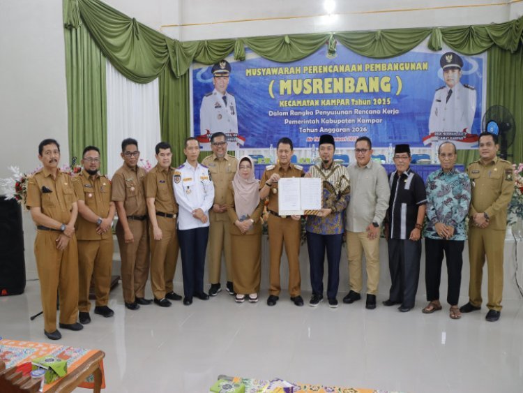 Wakil Ketua DPRD Kampar Zulfan Azmi Hadiri Musrenbangcam Kampar, Soroti Jalan Desa Ranah Singkuang