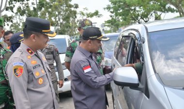 Wabup Bengkalis Bagus Santoso Tinjau Posko Lebaran Idul Fitri, Pastikan Kelancaran Arus Mudik 