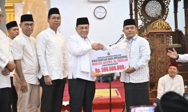 Safari Ramadhan Perdana Bupati dan Wakil Bupati Rohil di Masjid Agung Al-Ikhlas Bagansiapiapi