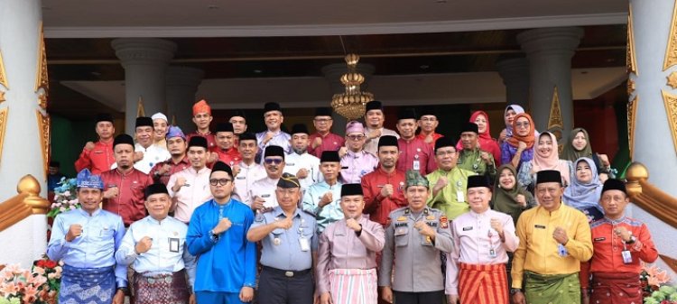 Pemkab Rohul Upacara Peringatan HUT Provinsi Riau ke-67