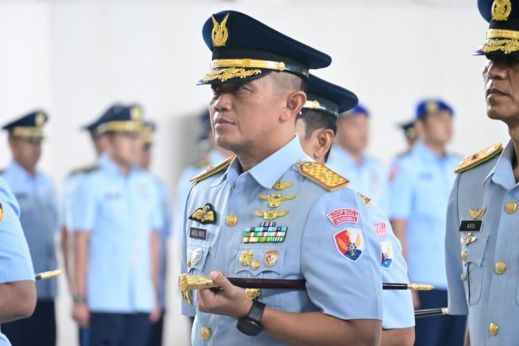 Marsma TNI Abdul Haris Dikukuhkan Jadi Danlanud Roesmin Nurjadin Pekanbaru