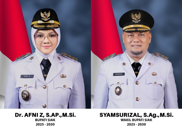 Gubri Lantik Bupati-Wakil Bupati Siak Terpilih 4 Juni 2025 di Siak Sri Indrapura