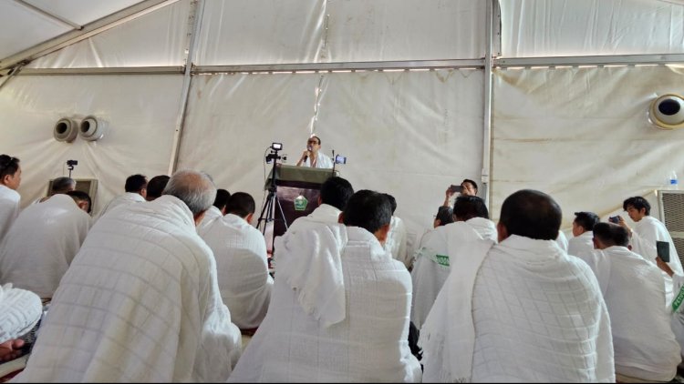 Suhu 50 Derajat Celsius, Jemaah Haji Indonesia Dilarang Keluar Tenda Arafah dan Mina Pukul 10.00-16.00 Waktu Arab Saudi