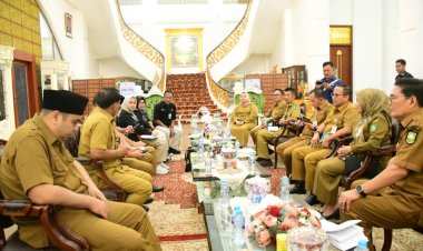 Audiensi dengan Bupati Kasmarni, LPP TVRI Stasiun Riau Akan Publikasikan Helat MTQ ke-43 Tingkat Provinsi Riau