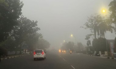 Kabut Asap Selimuti Pekanbaru, Siswa Bergejala ISPA Boleh Belajar dari Rumah
