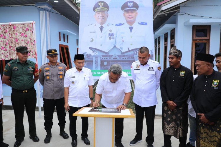 Bupati Rohul Resmikan Gedung Koperasi Merah Putih Desa Sontang
