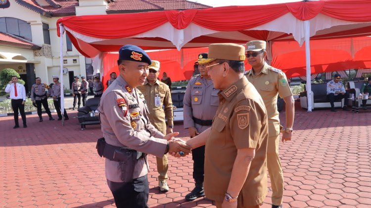 Bupati Rohil Hadiri Apel Gelar Pasukan Operasi Patuh Lancang Kuning 2025, Ajak Warga Patuh Berlalulintas
