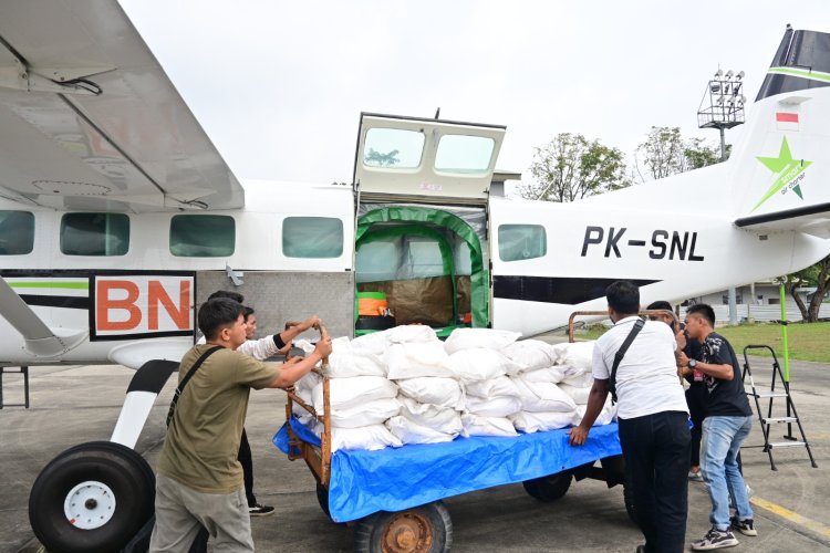 Tabur 10 Ton Garam di Langit Riau, Satgas Udara Lanud Rsn Pekanbaru Lakukan Hujan Buatan di Rohil dan Rohul
