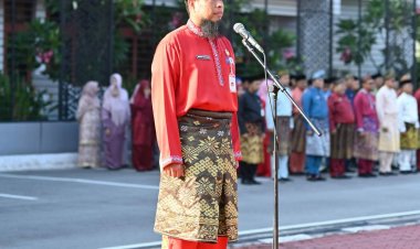 Pemkab Bengkalis Laksanakan Upacara Hari Jadi Provinsi Riau ke-68, Bacakan Amanat Gubernur