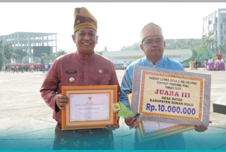 Rokan Hulu Raih Kabupaten Terbaik III dengan Perencanaan dan Pencapaian Tingkat Daerah